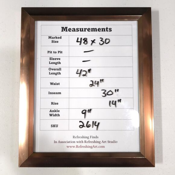 Bootcut High Rise Jeans 48x30 Mens Dark Wash Relaxed Fit Stretch Comfort Western - Picture 2 of 13